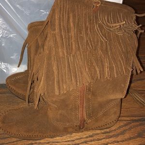 Minnetonka Fringe Boots